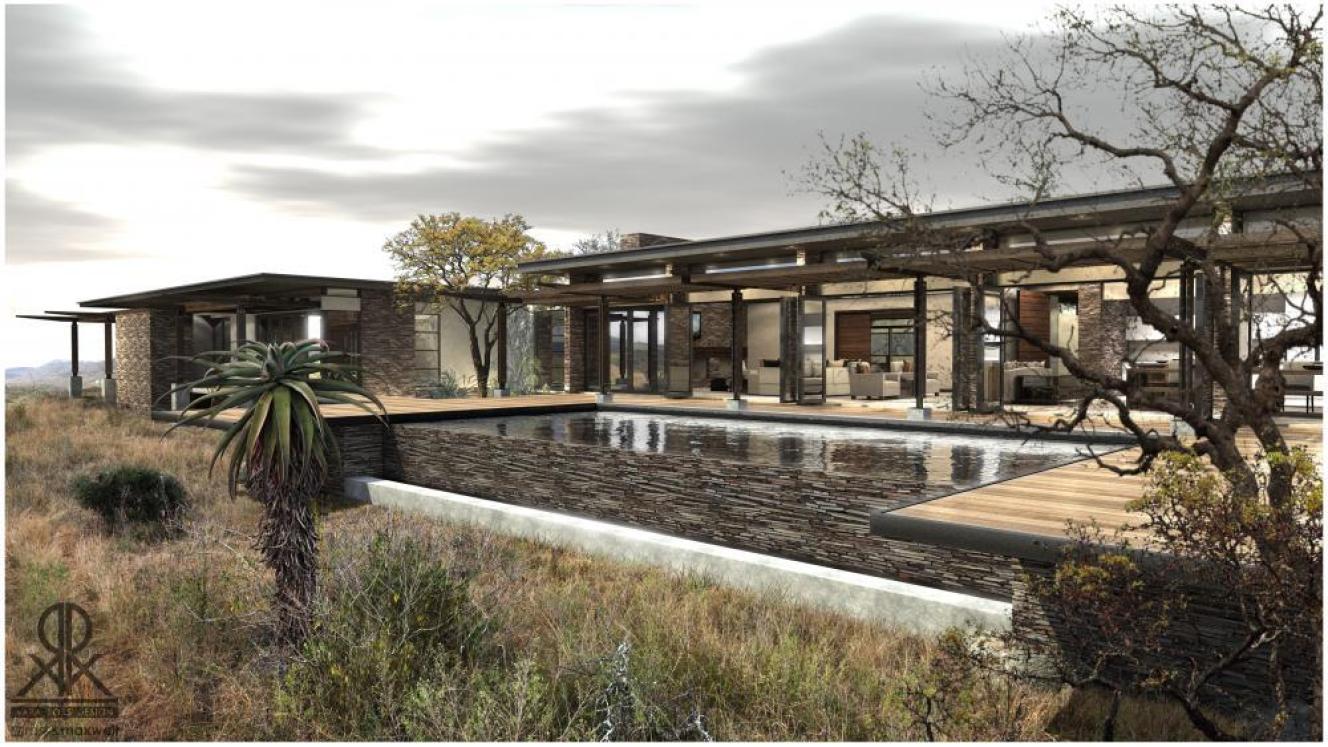 An artist's impression of the the Mayibuye Game Reserve development.