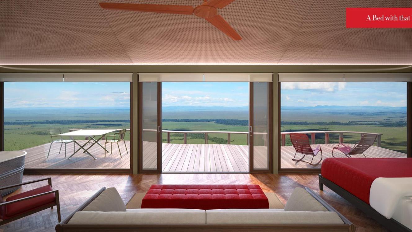 Angama Mara is located on the edge of the Great Rift Valley Escarpment in Kenya and opens in June.