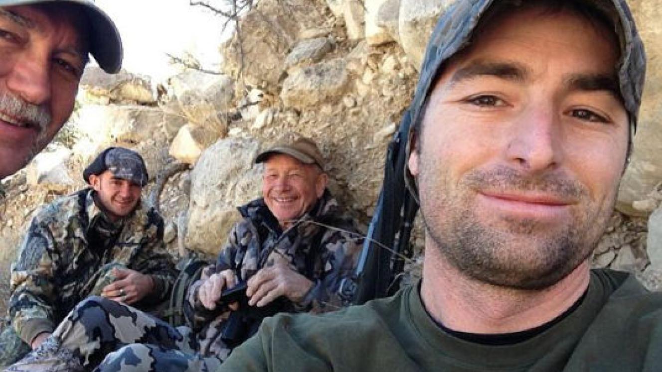 Corey Knowlton (far right) paid R4.3 million to kill a black rhino.