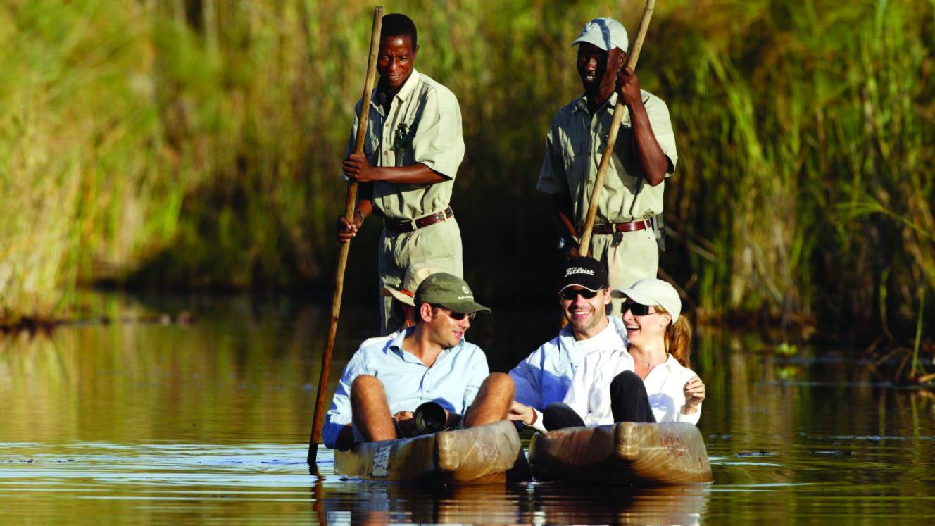 Guests on the Botswana & Caprivi Explorer tour can enjoy an adventurous ‘mokoro’ day trip.