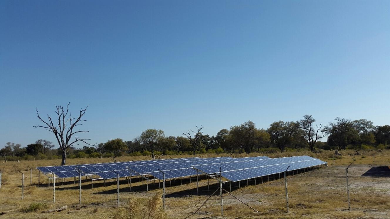 The Vumbura Plains Camp in the Okavango Delta now operates entirely on solar power following the completion of an energy conversion project. 