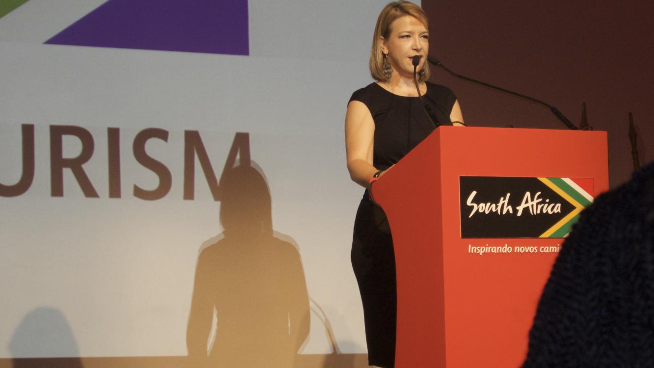 Monika Iuel, South African Tourism General Manager: International Marketing opening the Ubuntu Awards.