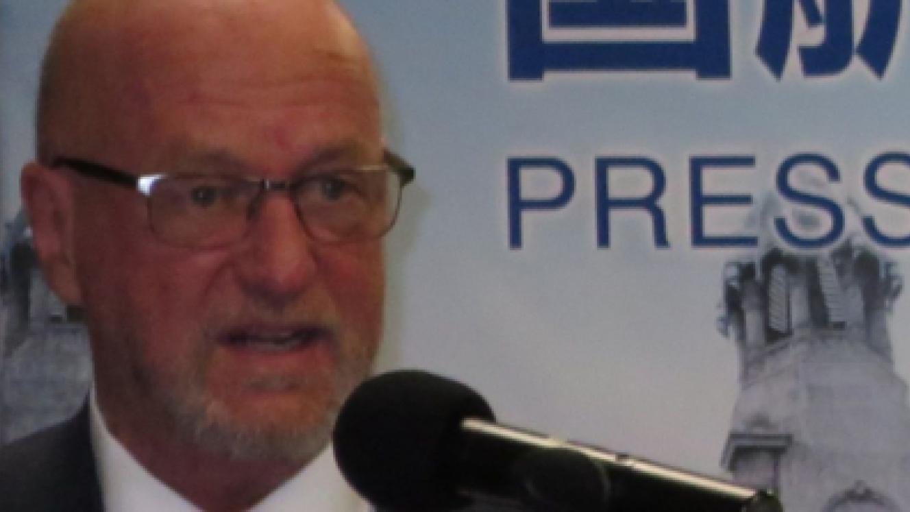 Tourism Minister, Derek Hanekom, speaking at the welcoming of Air China’s inaugural flight to SA.
