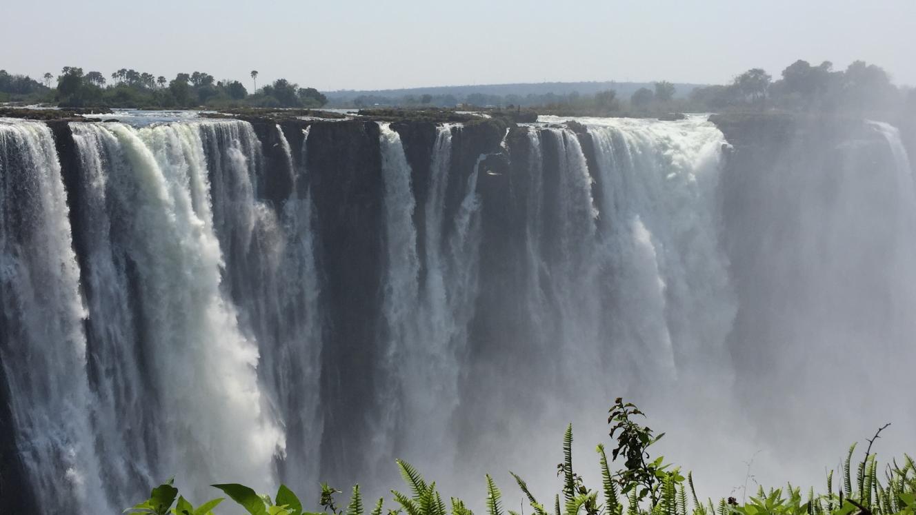 This picture of Victoria Falls was taken in the week of October 14.