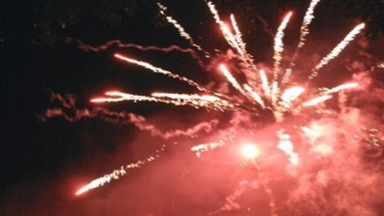 The hotel celebrated its 100th anniversary with a firework display. 