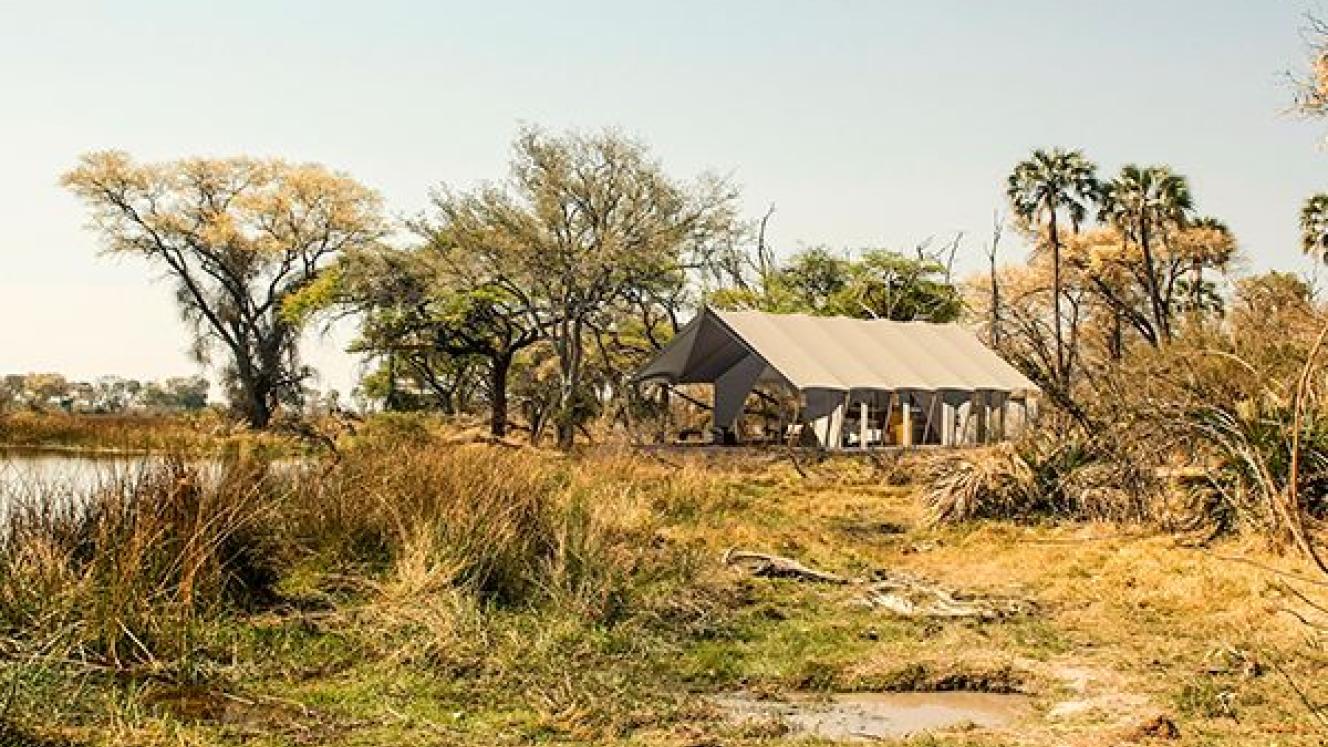 An artist’s impression of Gomoti Plains Camp.