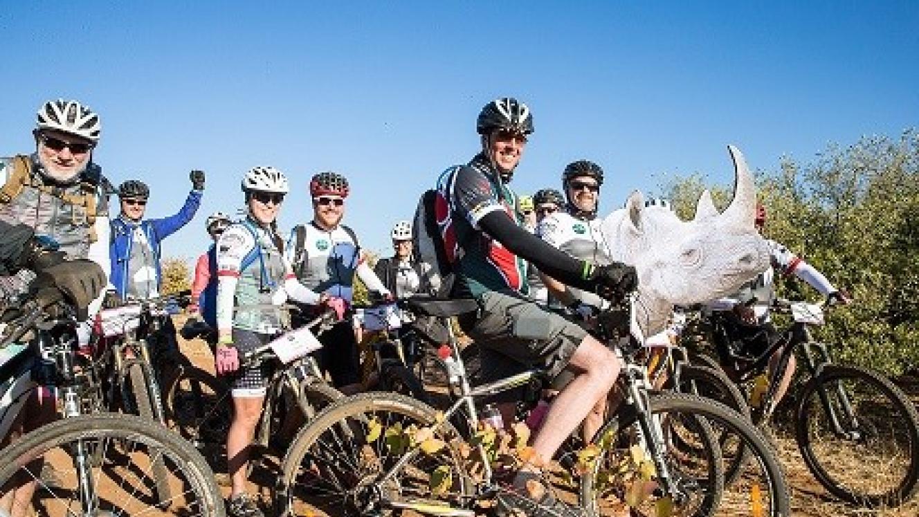 Riding for Rhinos was one of the highlights of the 2016 Nedbank Tour de Tuli.