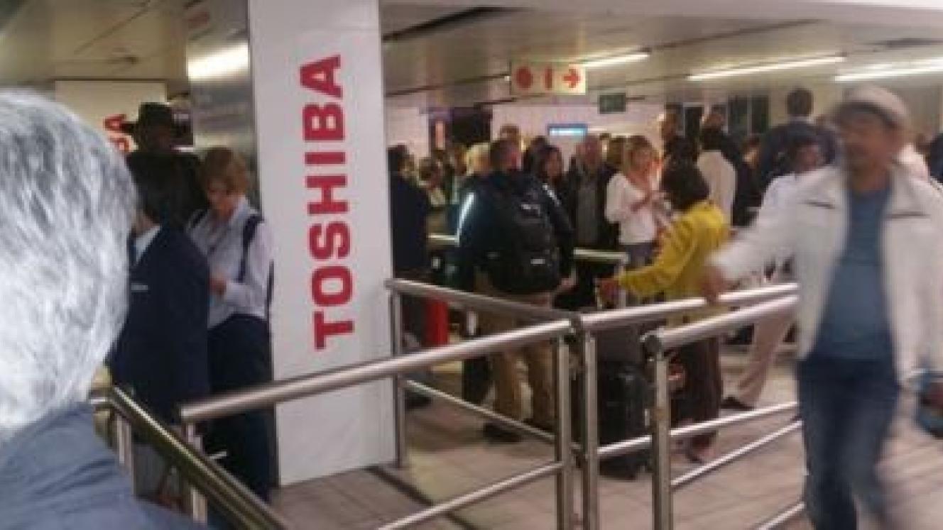 Passengers take, reportedly, up to three hours to clear immigration.