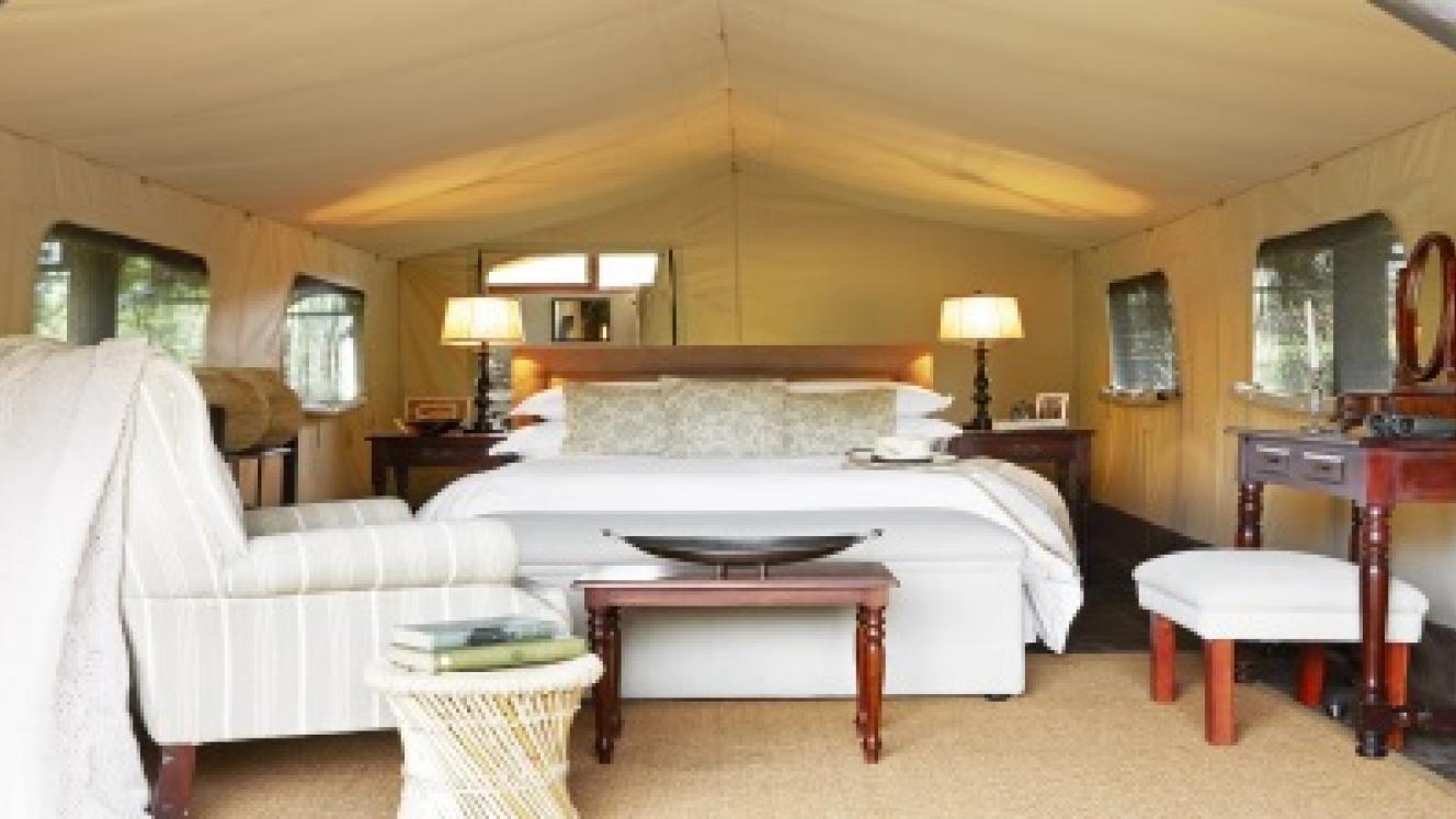 Canvas tents at Mount Camdeboo are available from October 1-April 30 each year.