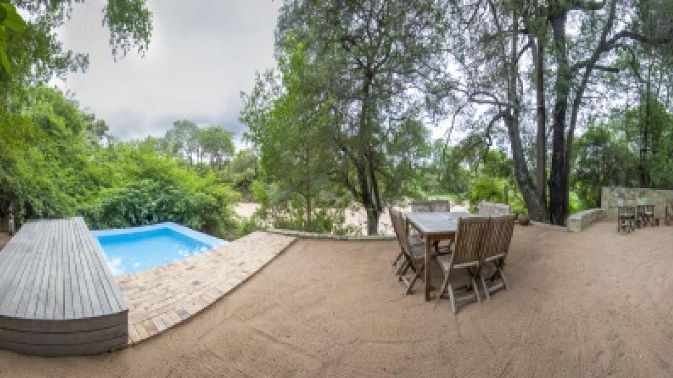 Further wooden decking will be added alongside the pool during Timbavati’s Bateleur Main Camp renovations.