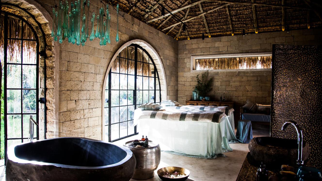 The spa at Segera Retreat in Laikipia, Kenya.