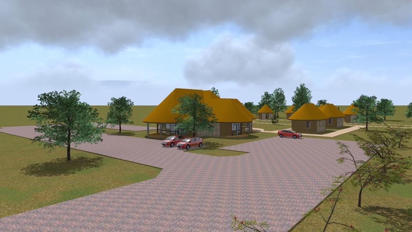 An artist’s impression of Bona Botswana Lodge, expected to open next year.