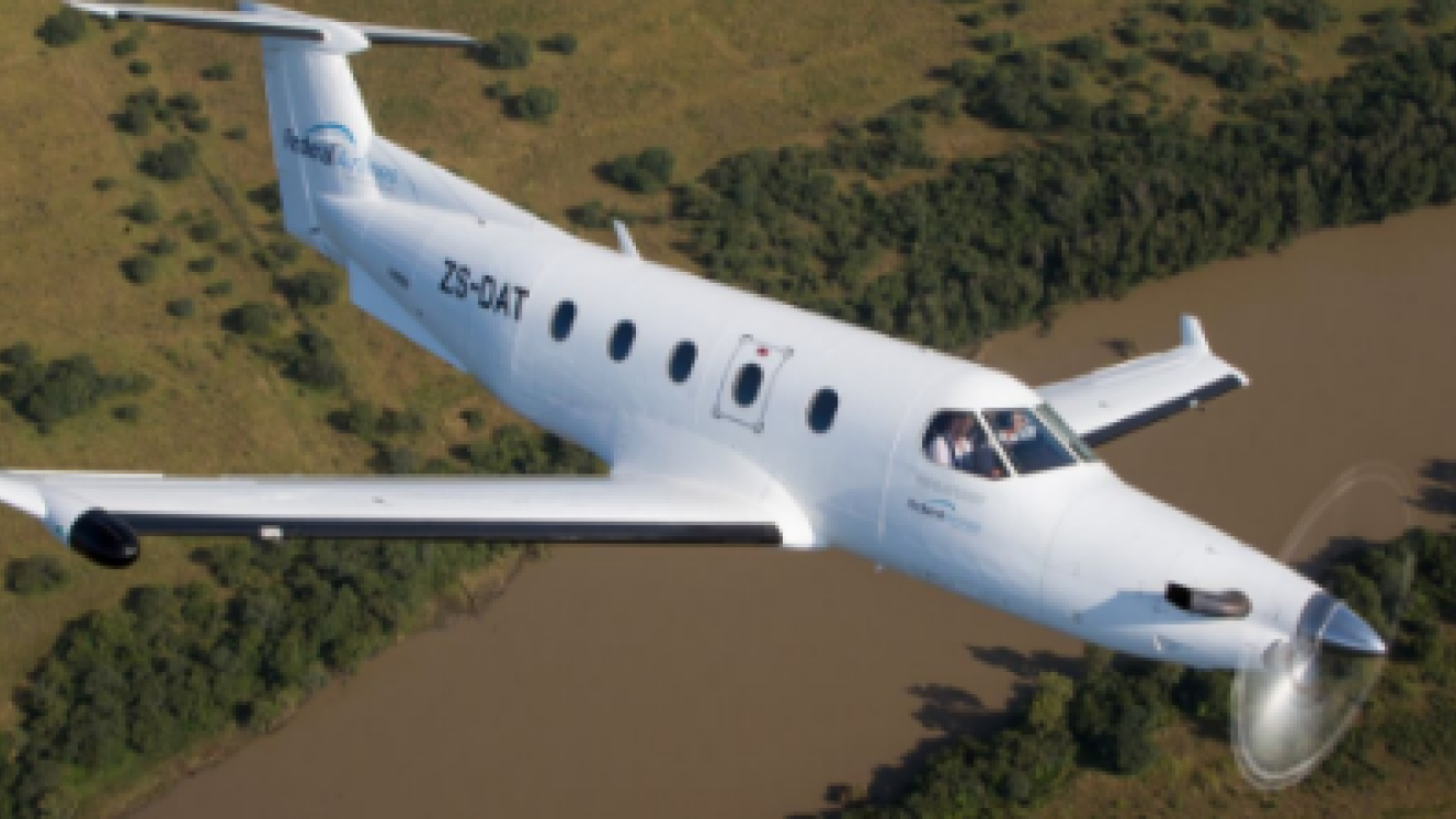 Federal Airlines showcased its new Pilatus PC-12 aircraft during an air-to-air photography shoot.