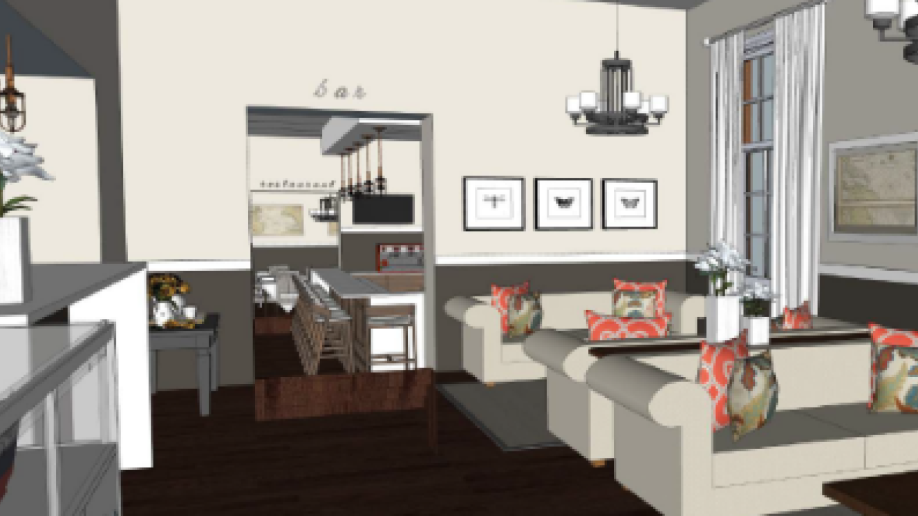 An artist’s impression of Mantis St Helena reception and waiting area