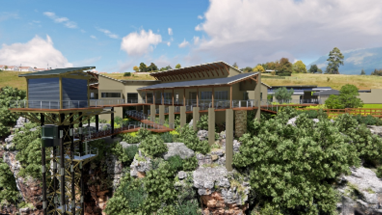 Artist’s impression of the Graskop Gorge lift, due to be launched at the end of the year.