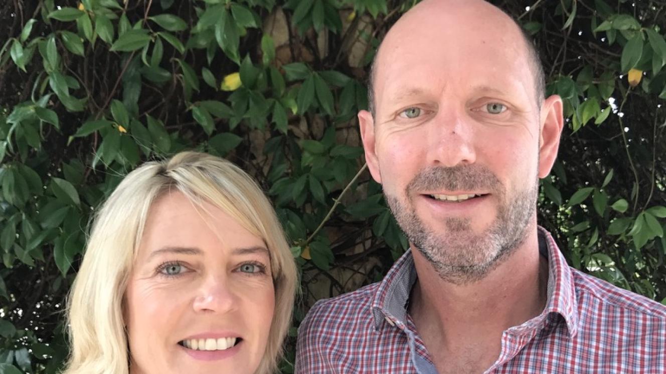 Pictured are Clive and Liesel Battell. Clive has been appointed CEO of Seasons in Africa.