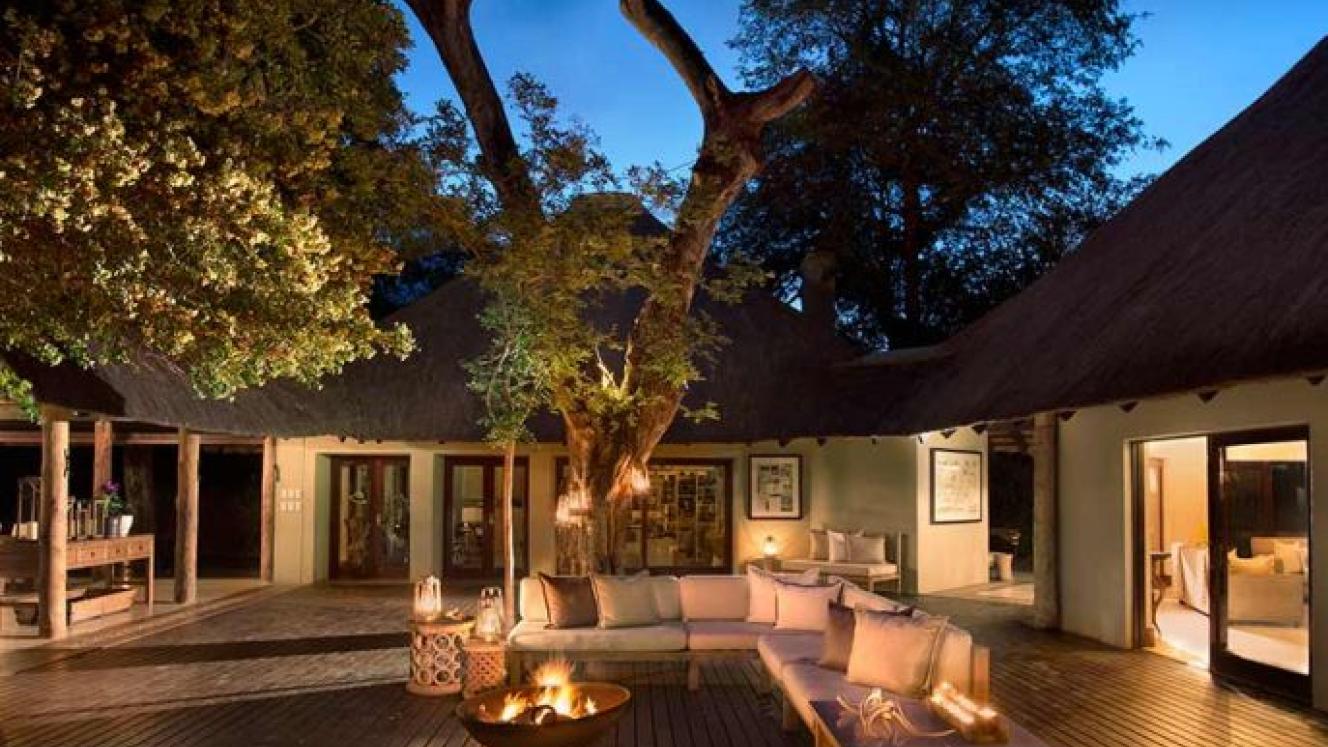 River Lodge in the Sabi Sand before the recent fire damage. 