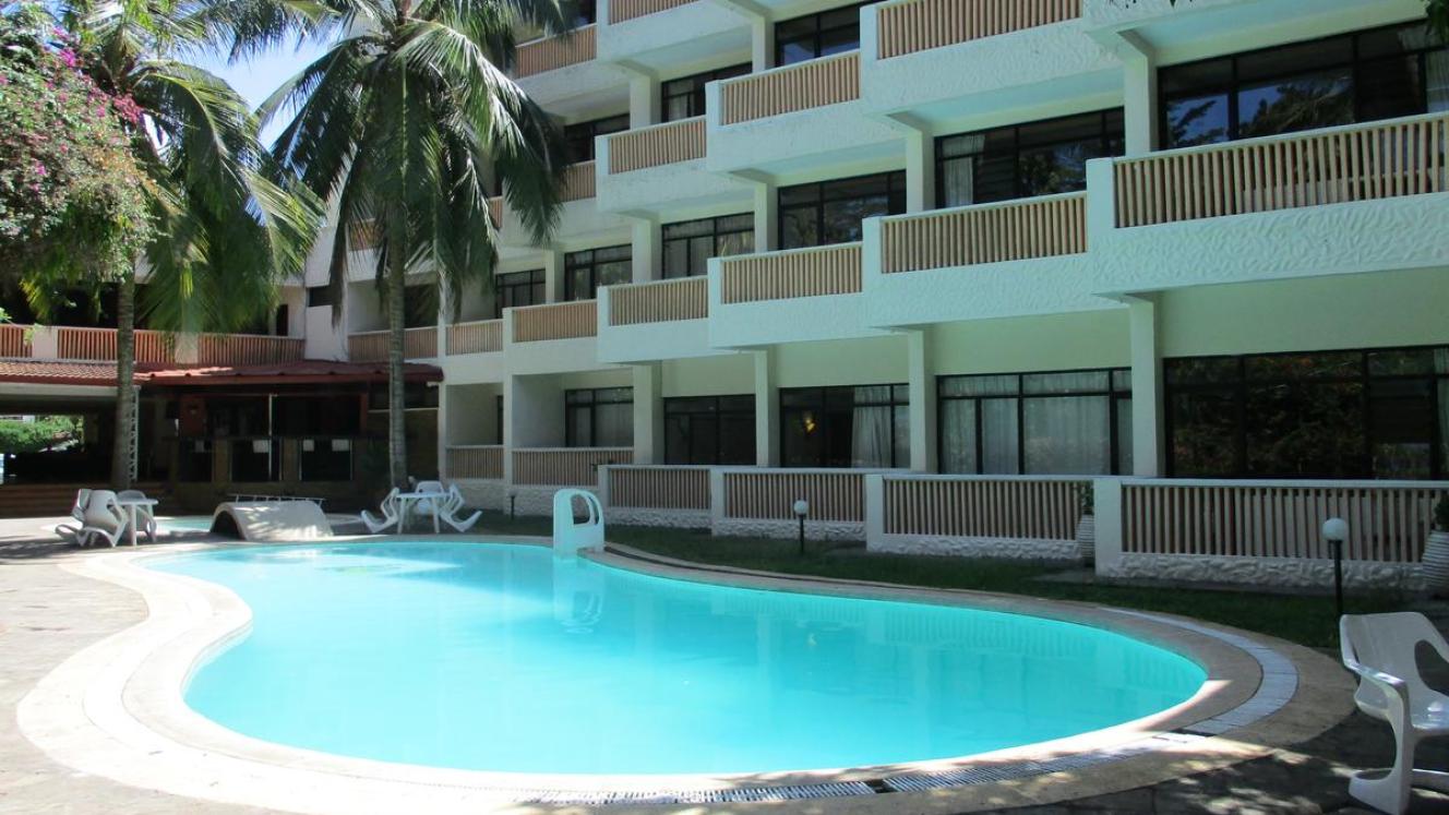 A fire wrecked two hotels in Bamburi, Kenya.