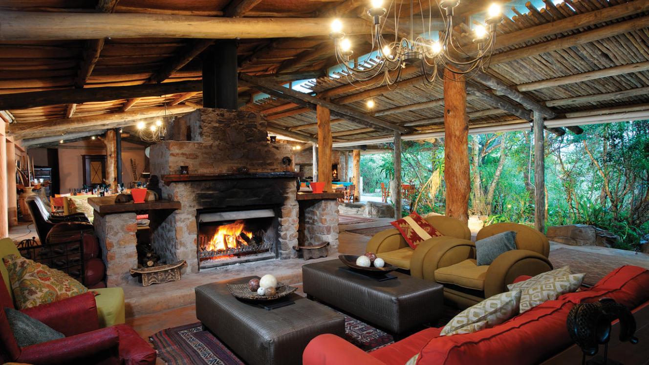 Ukhozi Lodge in the Eastern Cape affected by fire.