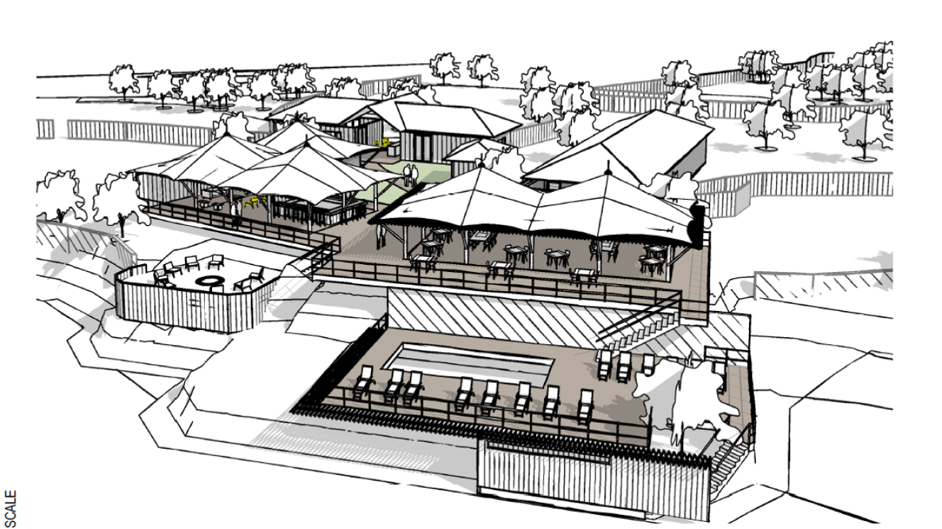 Artist’s impression of the new lodge.