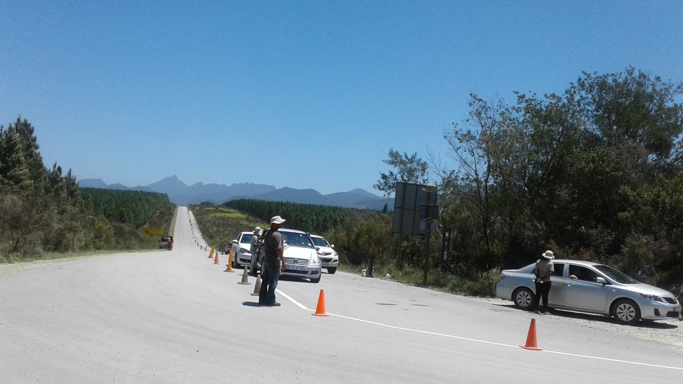 A third lane at the gate at Tsitiskamma is being built to alleviate traffic 
