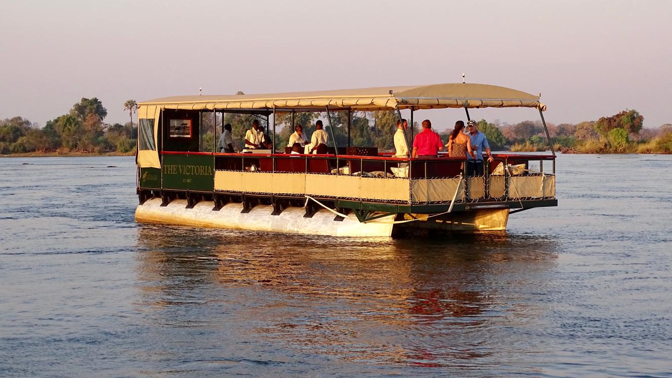 The Victoria is the first upmarket cruise ship that is able to safely navigate the lower part of the Zambezi River.