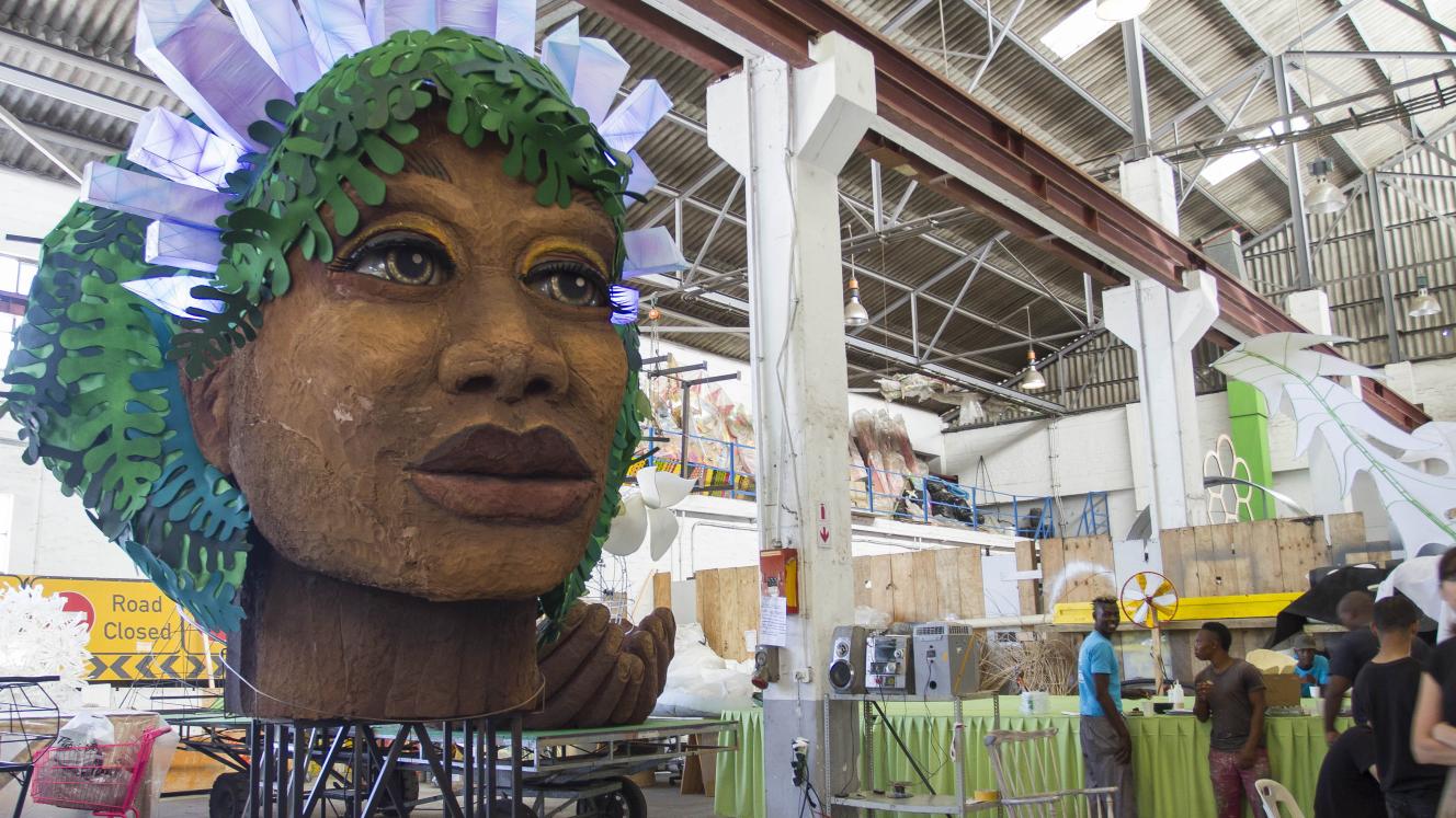 The Cape Town Carnival is starting to take shape at the headquarters in Maitland where the floats are being assembled. Photo: Liesl Venter