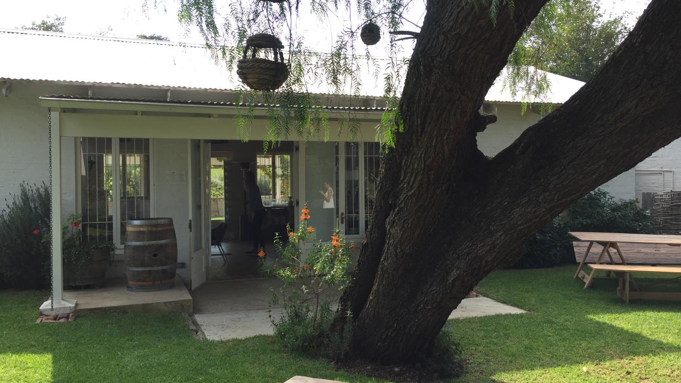 The rustic feel of the winery makes you forget you are in the city