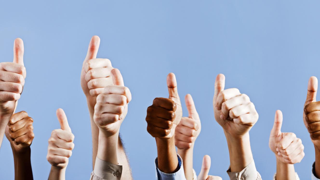 Thumbs-up for building sustainable tourism enterprises.