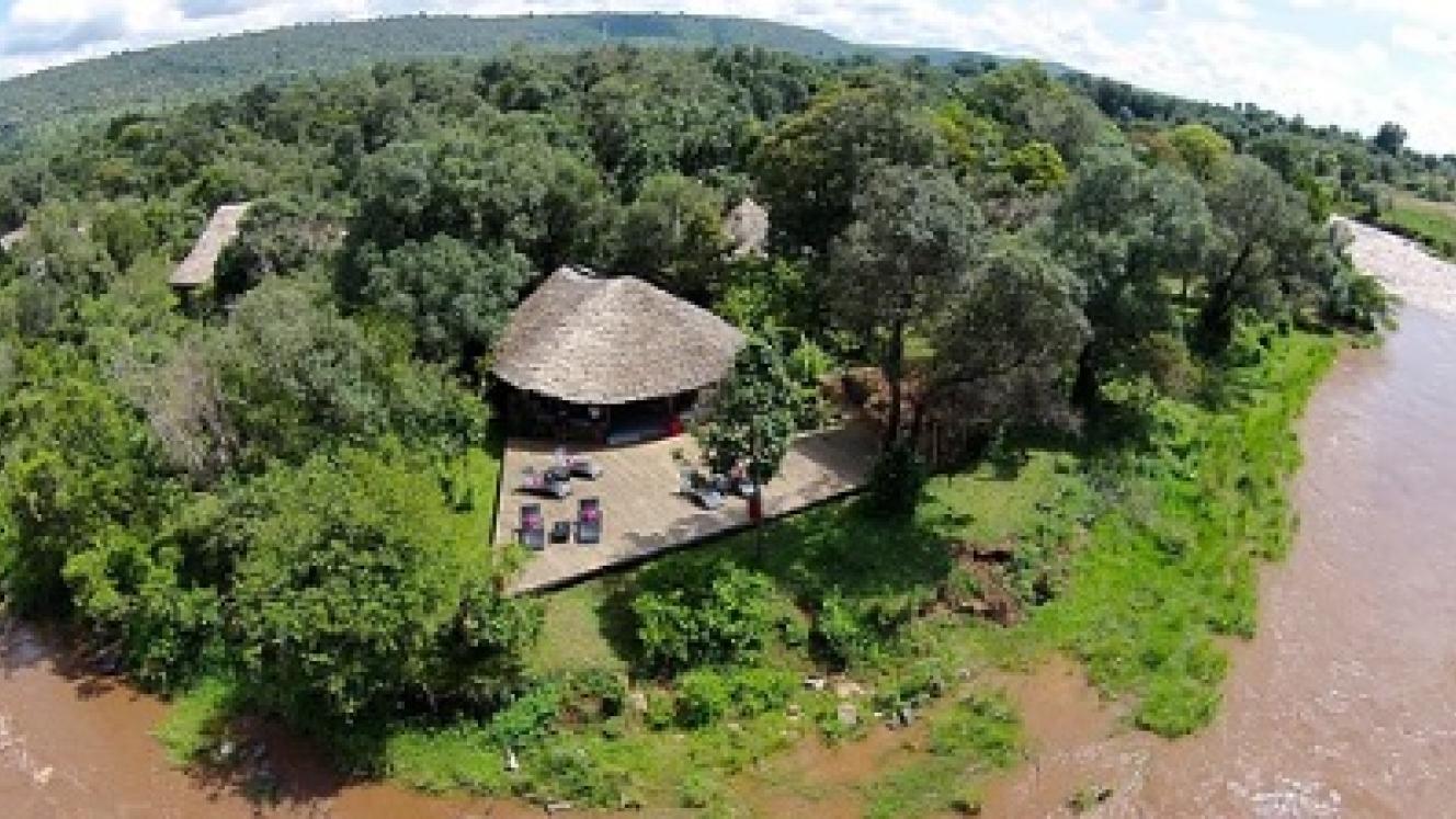 One of Kenya’s newest lodges, the Nyota Mara Lodge, situated on the banks of the Mara River.