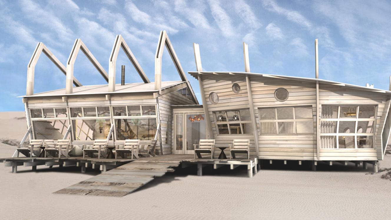 The new Shipwreck Lodge has opened in Namibia.