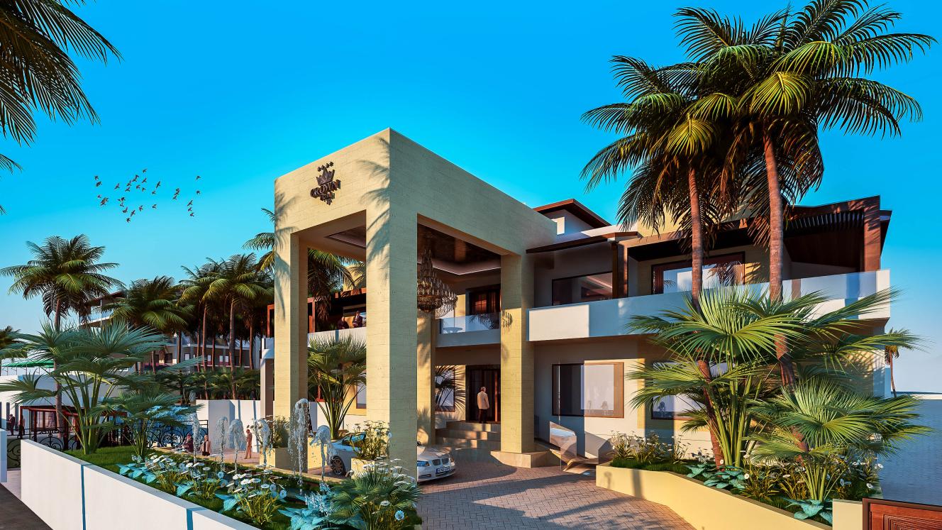 The entrance to the Swiss-Belhotel, Zanzibar, opening next year.