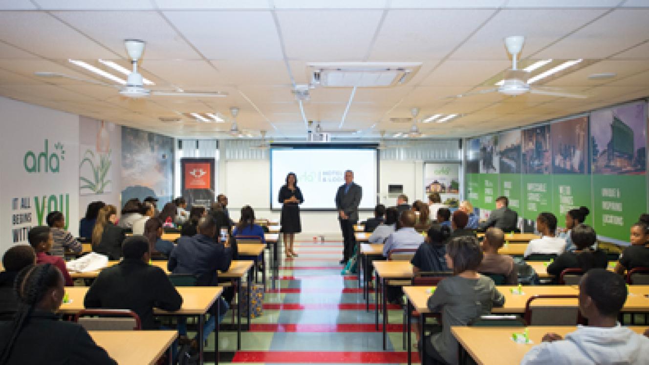 The University of Johannesburg receives a new lecture room on behalf of aha Hotels & Lodges.