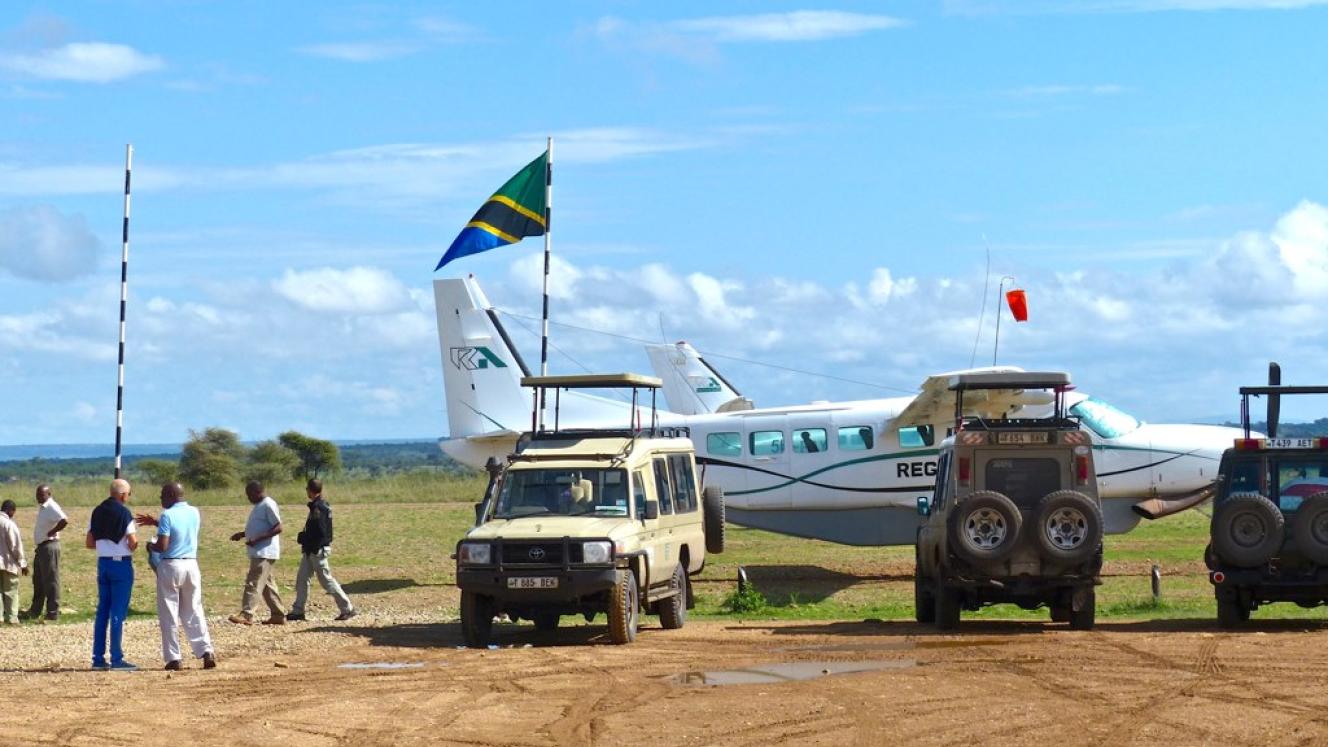 Passengers have been urged to allow extra time before departure at Seronera, Serengeti. Credit: Roman Boed.