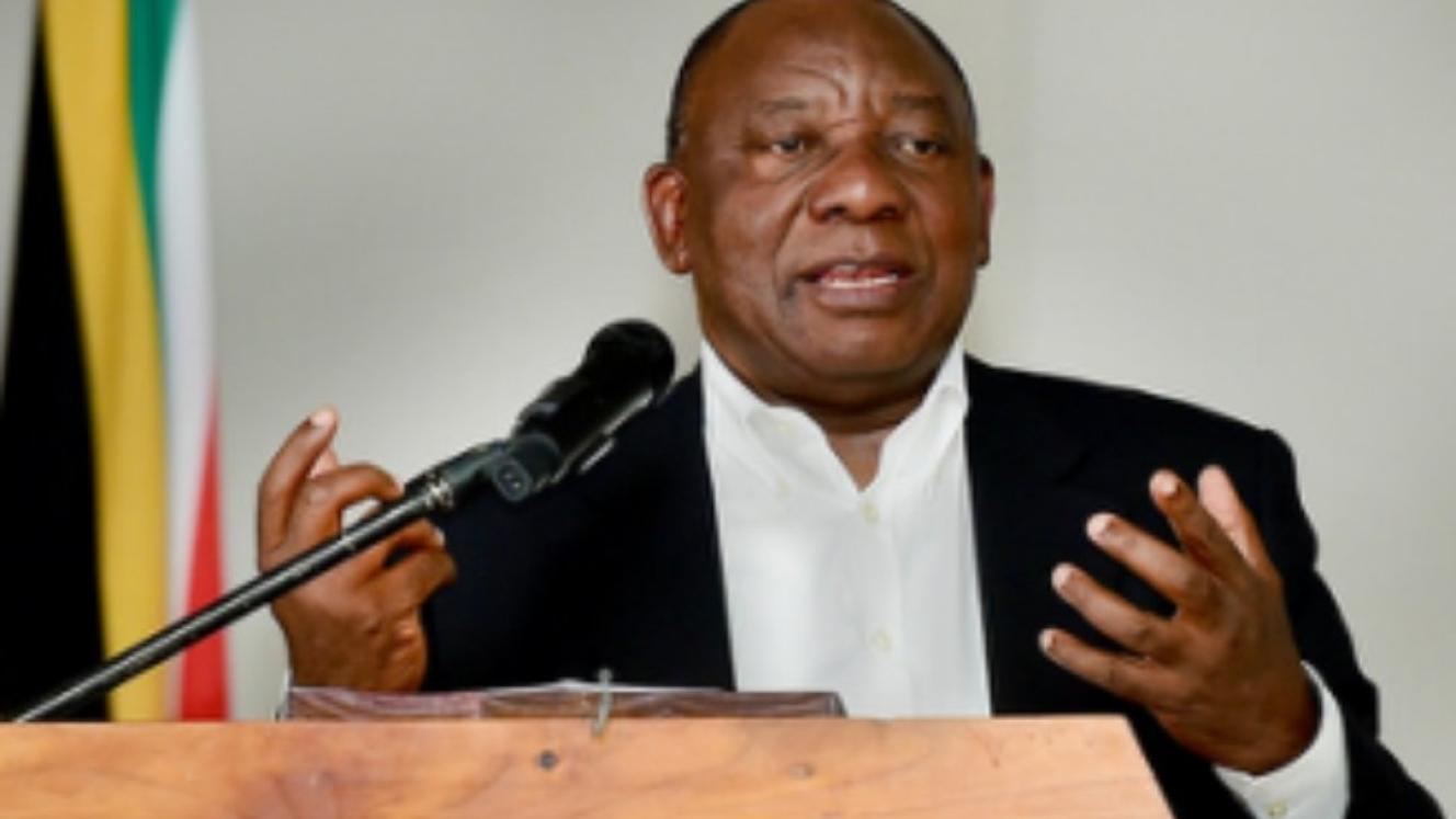 South African President Cyril Ramaphosa delivers economic recovery plan.