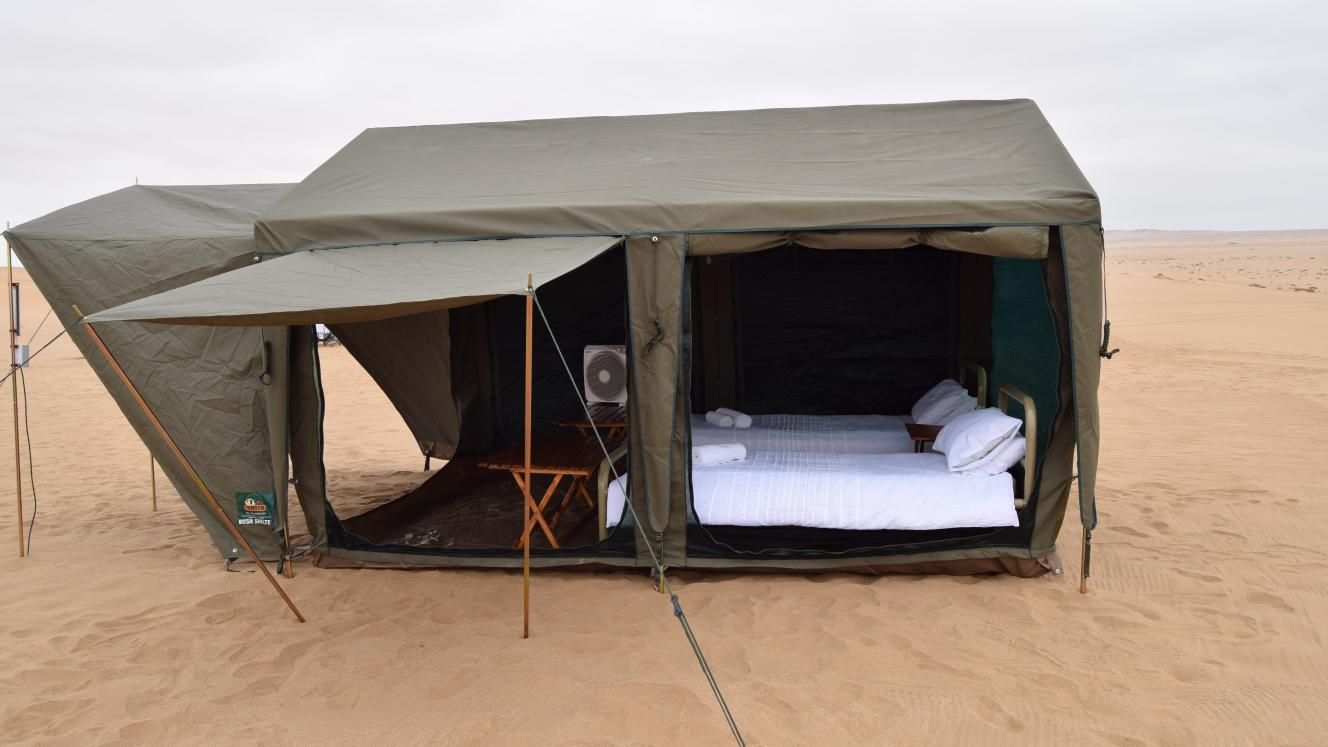 Explore Namibia in mobile tented accommodation with Live the Journey.