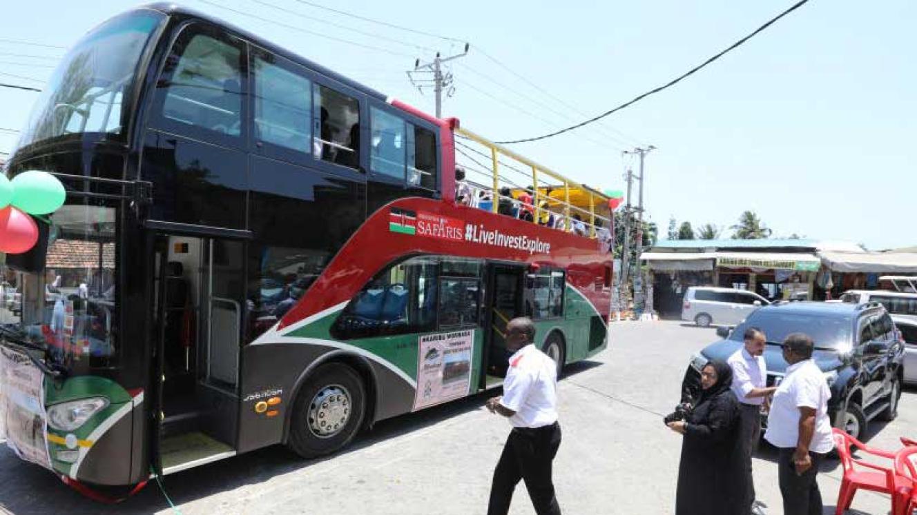 Mombasa Sightseeing Ltd, together with Mombasa County Government, has launched a hop-on, hop-off sightseeing bus.
