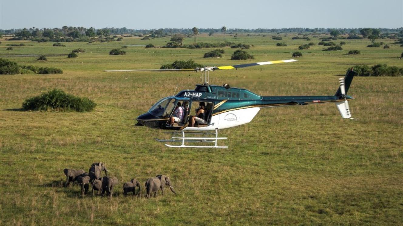 Seeing the Okavango Delta from the sky.