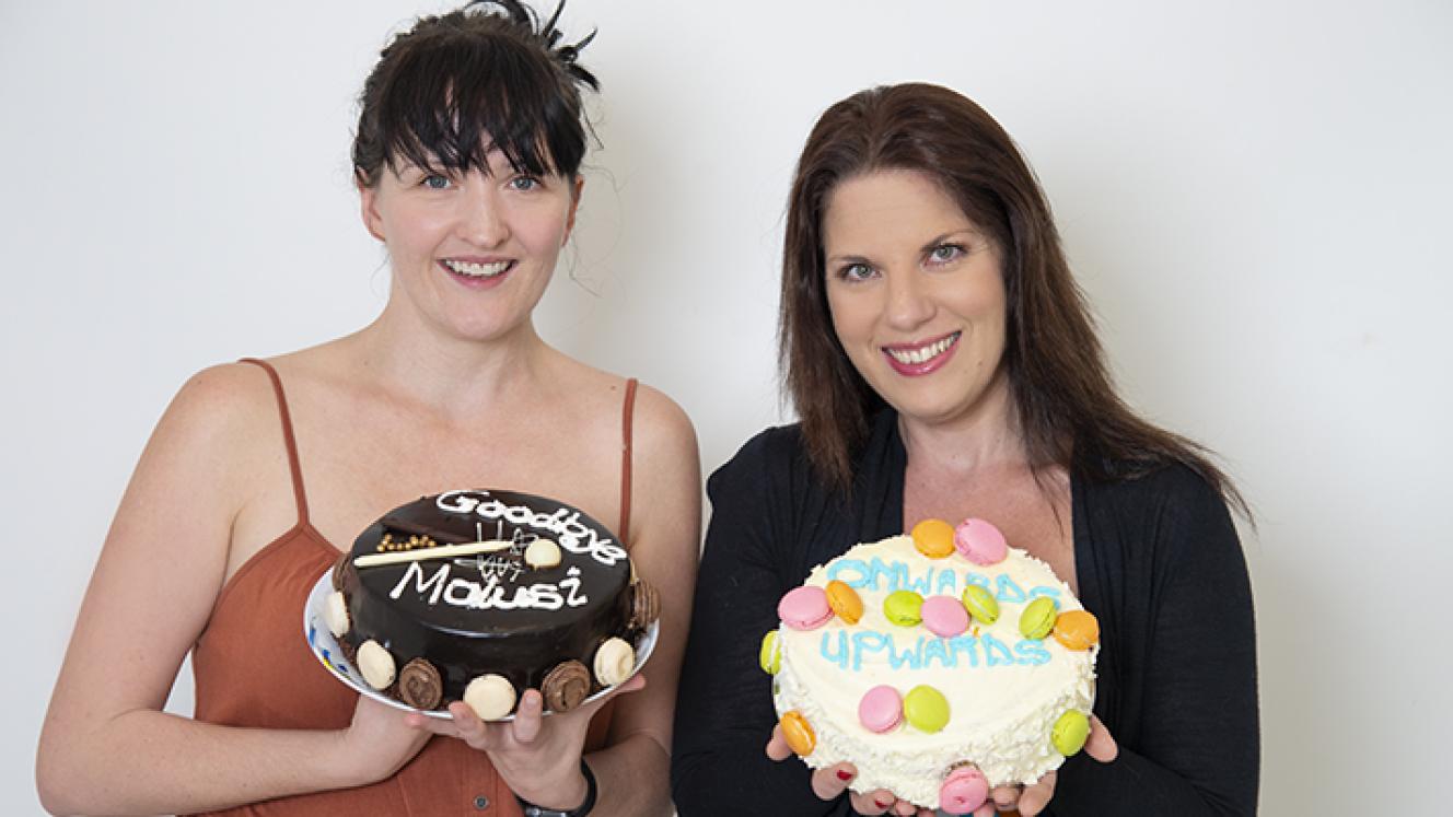 Celebrating tourism in SA looking onwards and upwards. Pictured from left: Tessa Reed, Editor Travel News Weekly (TNW) and eTNW; Kerry Hayes, Editor Tourism Update.