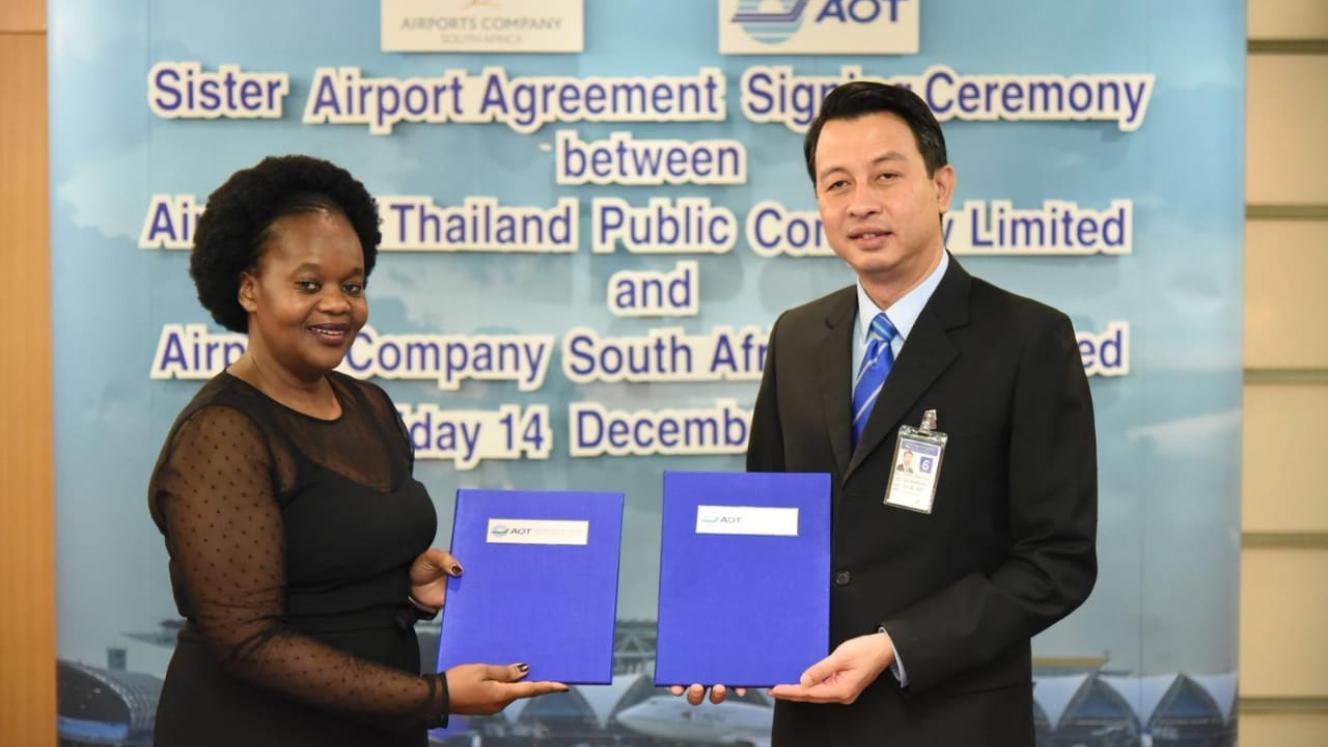 Acsa and Airports of Thailand Public Company Limited sign agreement of co-operation and knowledge sharing. 