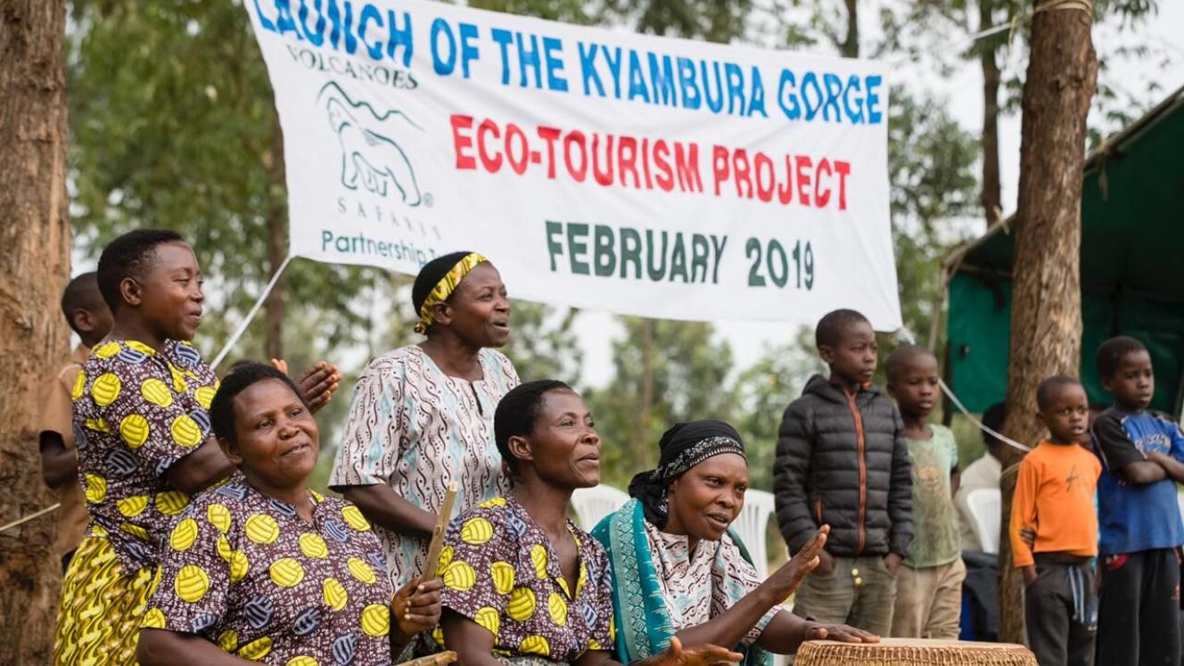 The launch of the Kyambura Gorge Eco-Project.
