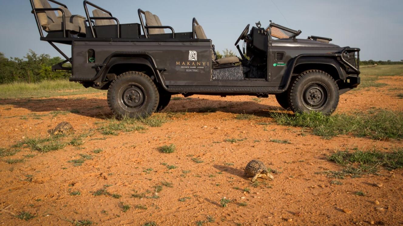 First electric safari vehicle for Makanyi Private Game Lodge.