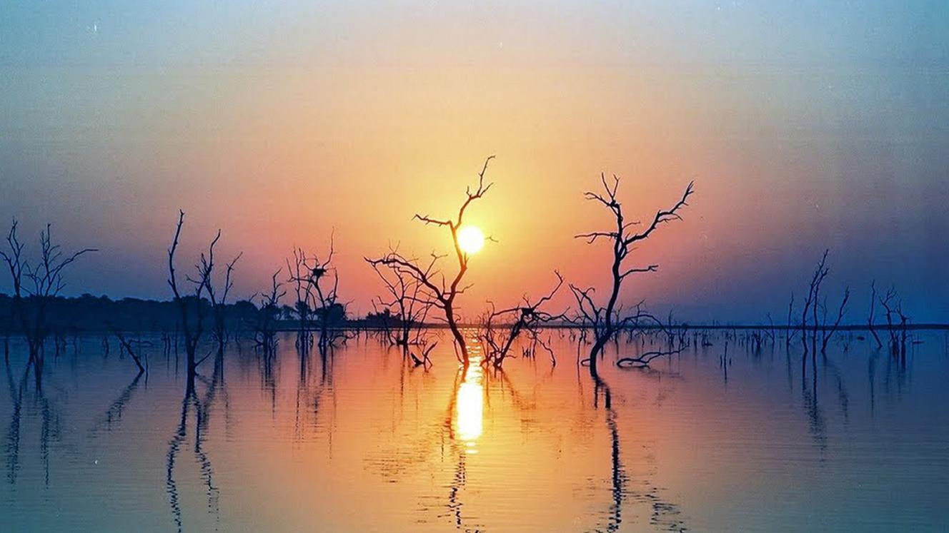 Baobab lodge offers guests good sunrise and sunset views of the Lake Kariba.