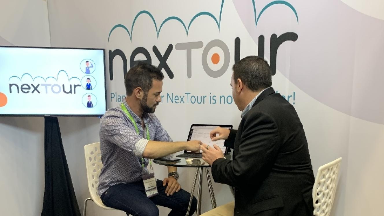 Frederic Fronteddu, Co-Founder and CEO of Nextour talking through the new software.