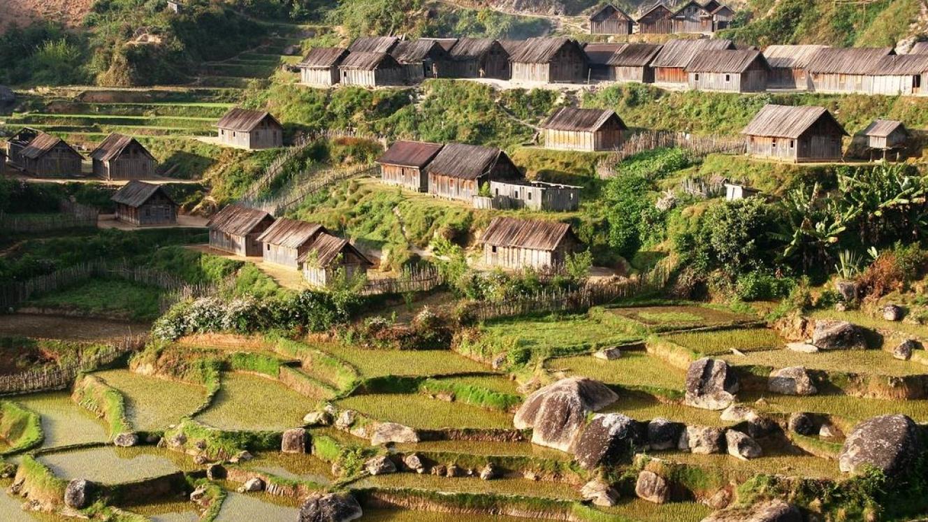 Zafimaniry de haut, Madagascar.