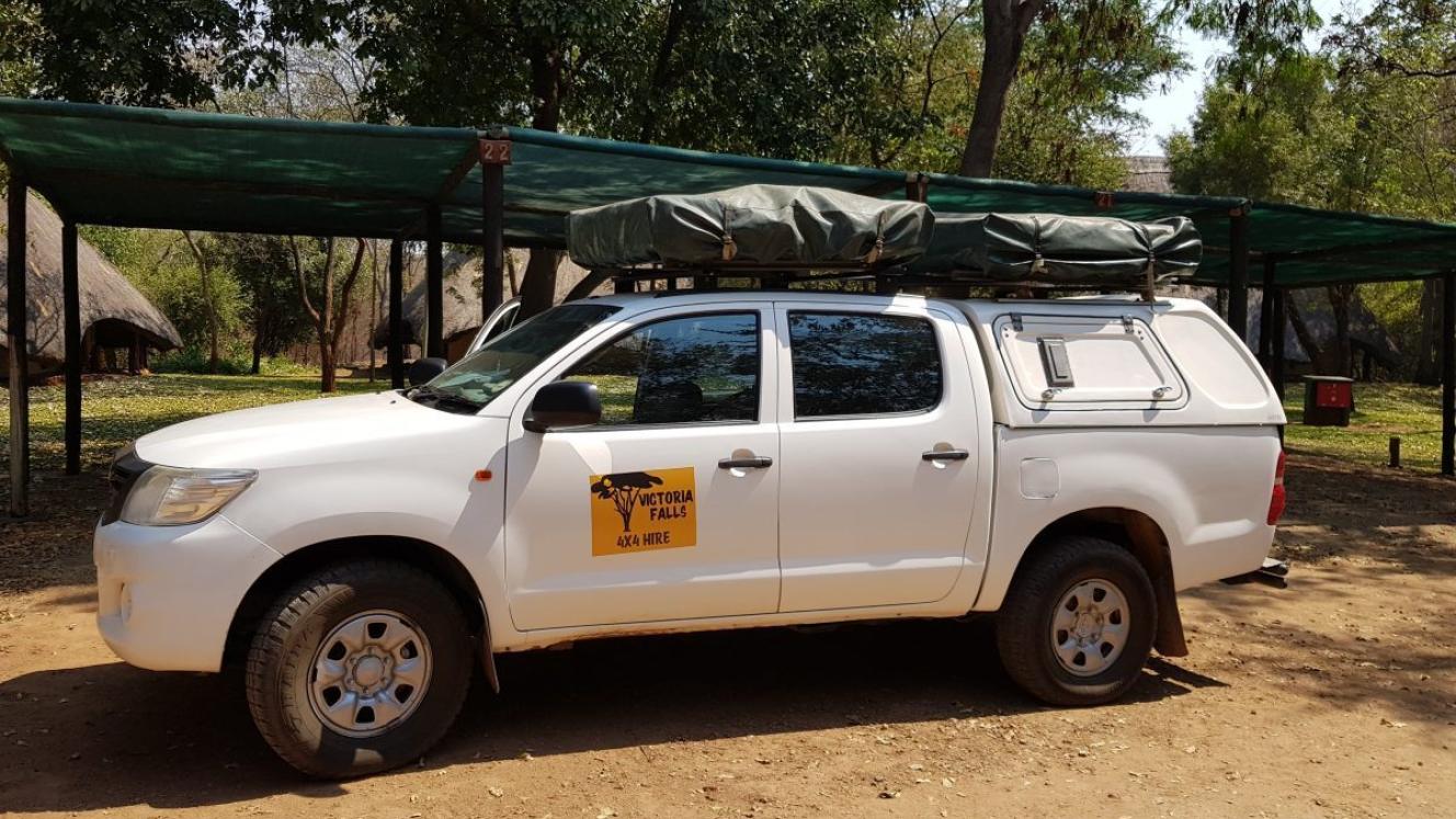 Zambezi 4x4 Safaris has two double cabs with roof tents and camping equipment as part of its fleet.