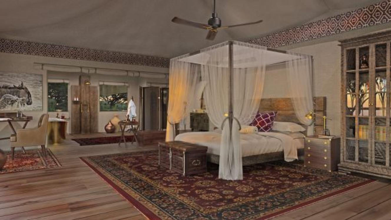 An artist rendering of the new camp.