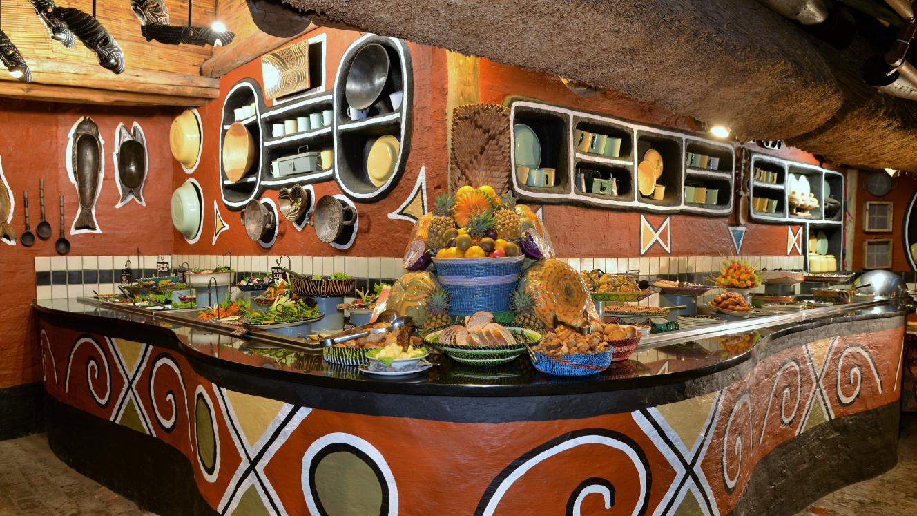 The new refrigerated salaad and dessert bars at The Boma. 