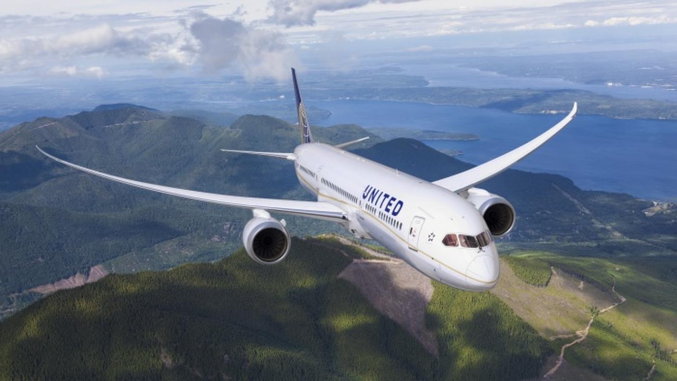 A Boeing 787-9 Dreamliner.