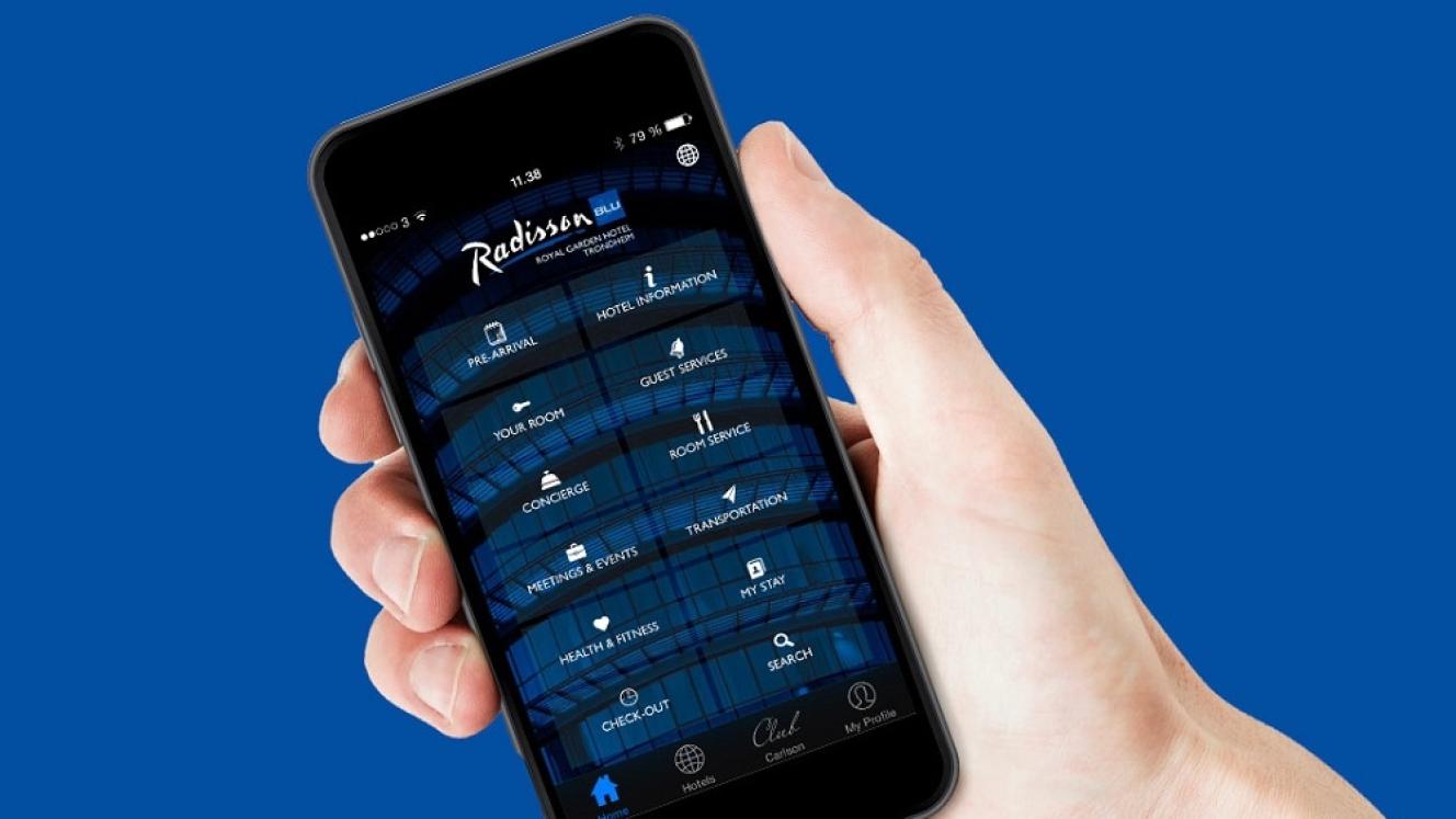 Features include a credit card scanner for a secure way to complete bookings and a push notification service to inform users about special offers.